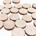 4 X 4cm) 50pcs Bois Carré Tranches Bois Etiquette Pour Peinture