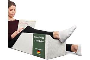 WELL B4® Ergonomiczna poduszka na żyły do unoszenia nóg - poduszka do unoszenia nóg poduszka klinowa do odpoczynku nóg, poduszka wspierająca nogi i kolana,jako poduszka limfatyczna i klin żylny, biała