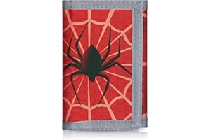 sundee RFID Trifold Canvas Outdoor Sports Wallet for Kids,Front Pocket Wallet with Magic Sticker, Kids Wallets for Boys -Boy 02