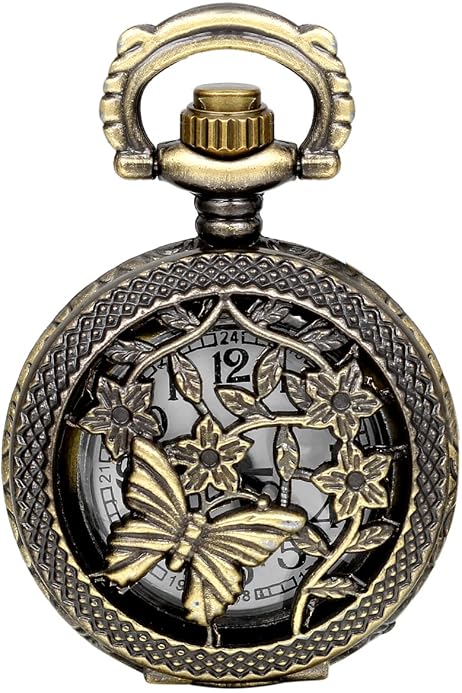 Montre à Gousset Ethnique Avec Chaîne - Style Aborigène - Mouvement Quartz Précis - Cadeau élégant Homme/femme