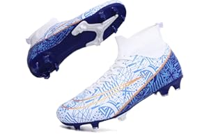 ASoftLand Football Boots Mens Women Football Cleats for Big Boy AG/FG