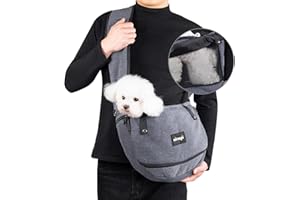 NATUYA Transportador para perros y cachorros, de malla transpirable, manos libres, bolsa de viaje para perros pequeños con bolsillo acolchado ajustable, gran espacio, para senderismo al aire libre