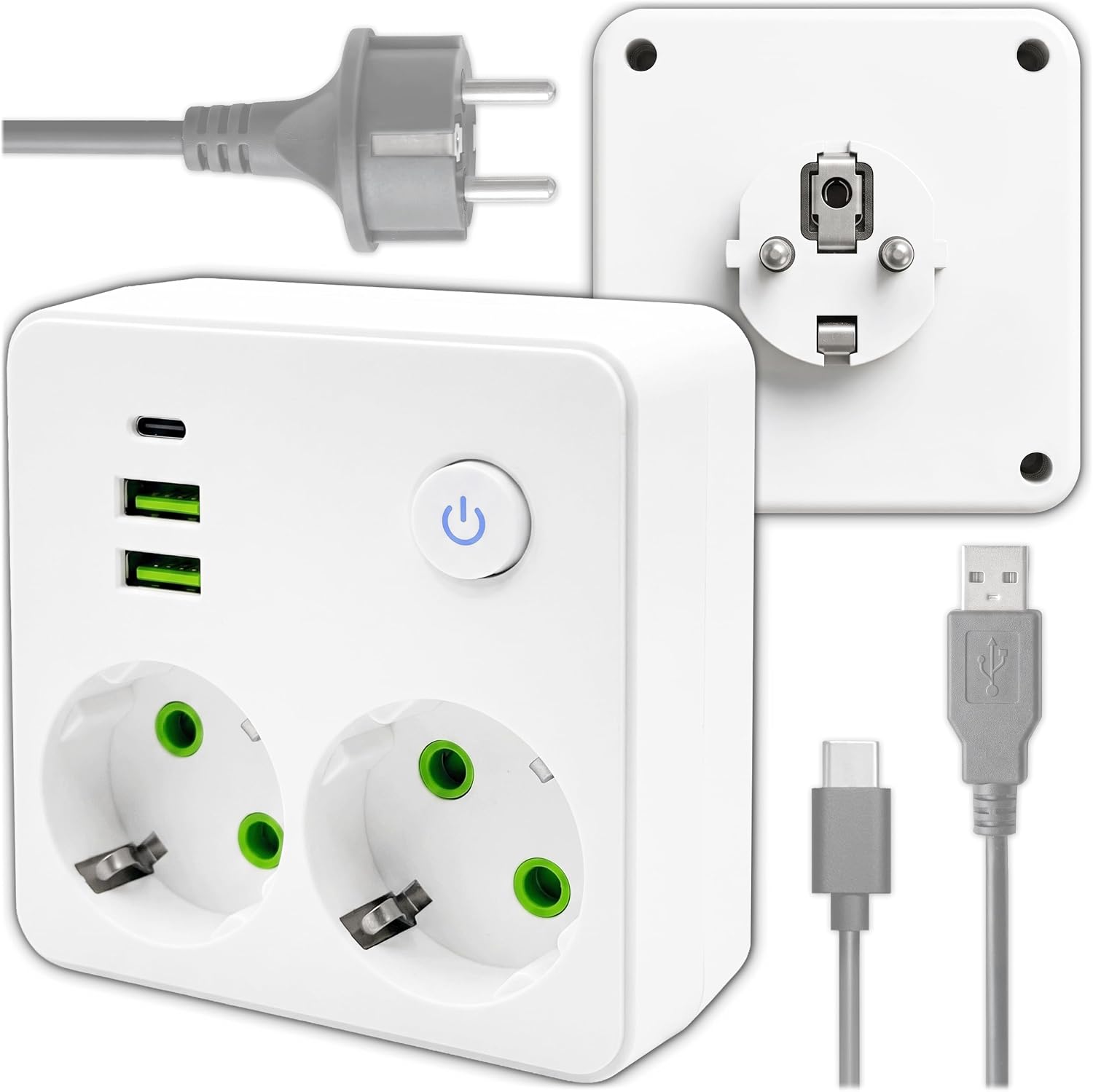 Erfahrungsbericht & Test : KRUMAD Steckdosenadapter Mehrfachstecker für (Sélection)
