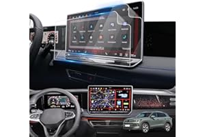 LFOTPP [2 Stück] Displayschutzfolie Kompatibel mit V-W Tiguan III MK3 2024 2025 15 Zoll Discover Pro Max Navigation GPS Touchscreen, Tiguan 3 Nano PET 5H Anti-Kratzen Schutzfolie Zubehör