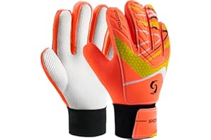 Sportout Gant Gardien De But Enfant,Excellente Protection des Doigts et des Poignées Gants De Foot Gardien Enfant pour Garçons et Filles