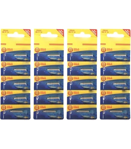 Akku-net 4 Batterie Al Litio CR311 Da 3V Per Indicatori Di Abboccata Da Pesca, Formato Pila 4x35mm, Confezione Da 2 Blister