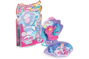 CRAZE Galupy Mermaid In My Pocket – 1 x figurka jednorożca z płetwą syrenki, składany mini zestaw do zabawy z figurką jednorożca, zabawka dla dziewczynek