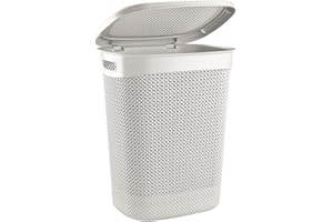 7H SEVENON Cesto de Ropa Alto Rectangular con Tapa 52 litros 7house