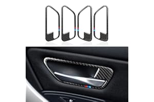 OYDDL 4PCS Auto Tür Schale Rahmen Aufkleber Kohlefaser Trim Kompatibel mit BMW F30 F31 F34 3GT F32 F33 F36 2012 2013 2014 2015 2016 2017 2018 2019 Zubehör