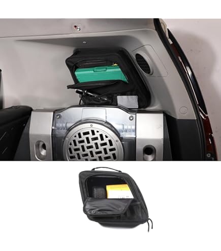 Aunginsy Tailgate Storage Bag Compatible With Toyota FJ Cruiser 2007-2024 Rear Tailgate Trunk Organizer Back Door Panel Hanging Storage Pockets Box Multi-Compartment Oxford Cloth Expansion Accessories - View #4