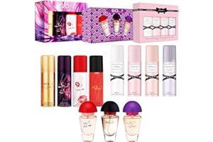 SO...? So…? Coffret Cadeau Brume Corporelle Parfumée et Eau De Toilette Pour Femme (4x50ml Body Mist, 3x15ml EDT) Lot de 3