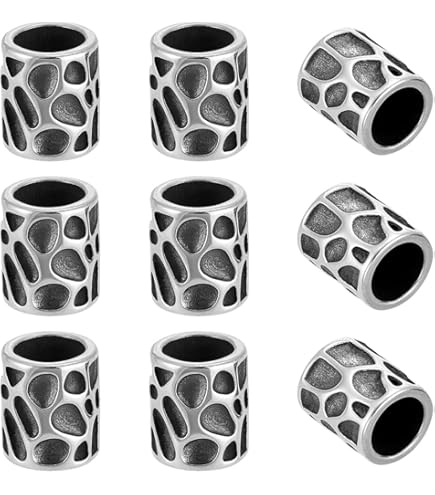 Perline In Ottone Vintage - 10 Pezzi, Foro 5.4mm, Per Creazione Gioielli