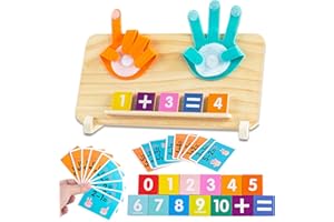 DQMOON Montessori Toys for 3 4 5 Year Olds, Toys for 4 5 6 Year Old Boys Girls Toddlers Educational Toys Math Number Blocks Counting Games, Birthday Presents for Boys Girls Xmas Gifts Stocking Fillers