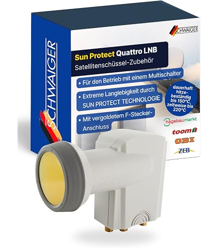 TELEVES Universal LNB 7475 Mit F-Stecker – Für Astra 28,2°E, Ideal Für Sky & Freesat (SD/HD)