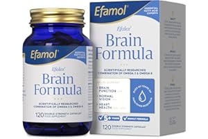 Efamol Efalex Brain Formula | 120 Omega 3 Fish Oil Capsules with Evening Primrose Oil | Fish Oil Omega 3 Brain Supplement | Help Support Brain Function, Normal Vision & Heart Health | 60 Day Supply