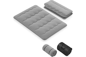 GIANTEX Materasso da pavimento 140 x 200 cm, Futon giapponese pieghevole, con borsa per il trasporto e fodera rimovibile, per camera degli ospiti, camera da letto