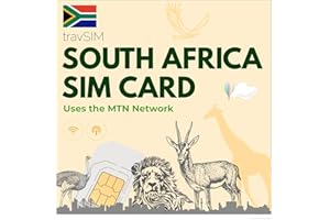 travSIM South African SIM Card | Uses the MTN Network | 50GB Mobile data at 4G Speeds | South Africa SIM card can hotspot up to 3 devices | Valid for 14 days