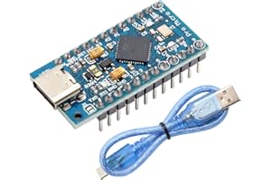 Pro Micro con 32u4 Chip Módulos Binghe 1 Piezas Pro Micro con Kabel Pro Mini 5V/16MHz Microcontrolador Placa de Desarrollo Actualizador USB Typ-C Interfaz Versión para Soldar Compatible con Arduino