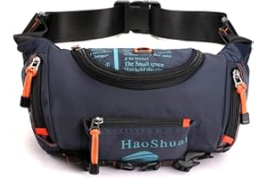 FANDARE Casuale Zaino Monospalla Marsupio all'aperto Sling Bag Borsa a tracolla Uomo Borsello a tracolla Borsa a Spalla per Trekking Ciclismo Viaggio Sports Durevole Nylon Blu scuro