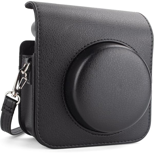 Custodia In Similpelle Per Fuji Instax Mini 41 Con Cornici Magnetiche E Tracolla – Protezione Retrò E Pratica, Disponibile In Nero, Marrone E Grigio