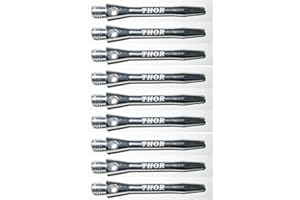 Thor-Darts®™ Laser Etched Aluminium Shafts Short/Medium Blue, Black, Silver, Red, Gold, Green / 1 Set (3 Pieces) to 4 Set (12 Pieces)