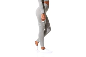 STARK SOUL Seamless sportowe legginsy – wysoka talia dla kobiet | w kolorze czarnym melanż lub szarym, rozmiary S, M i L