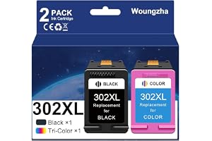 Woungzha 302XL renoverade bläckpatroner ersättning för HP 302 XL för HP DeskJet 3630 2132 3634 3639 3636 1110 Envy 4520 4525