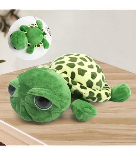 Peluche Tartaruga 15 Cm – Morbidissimo, In Tessuto, Lavabile, Con Confezione Regalo, Per Bambini E Come Cuscino O Portachiavi