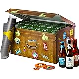 World Wide Beers | 24 Flaschen internationale Biere aus aller Welt als Geschenkbox (24x0,33l) | Geschenkidee für Männer | Pro