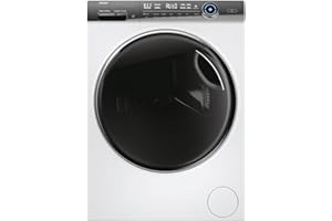 Haier I-Pro Series 7 Plus HWD100-BD14979NU1 Freestanding Washer Dryer, Max. cotton filling capacity 10 kg, 1400 RPM, Direct Motion Motor, Anti-Bacterial Treatment, White, 60x62x85 cm
