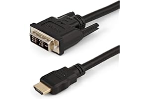 CABLEPELADO Cable DVI a HDMI | DVI-D Macho Single-Link 18+1 Pin > Conector HDMI Macho Tipo A | No es bidireccional | Apto para transmitir señales de Video Digital de DVI a HDMI | Negro | 3 Metros