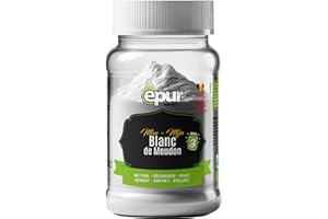 EPUR BIOSOLUTION EPUR - Blanc de Meudon, Ecocert 100 % Naturel, Idéal pour nettoyer l'argenterie, Polit et fait briller, Dégraissant marbre et pierre naturelle, 480 g