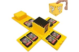 ARESVRGO TUSNAKE Estuche para Juegos de Nintendo Switch,Funda para Tarjetas de Juego para Nintendo Switch con 16 Ranuras,Fun Gift for Kids (Question?/ Yellow)
