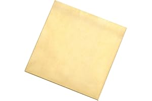 TA-VIGOR 1Pcs H62 Brass Sheet, 100mm x 100mm x 1mm Metal Sheet Brass Plates for DIY Crafts, Electrical, Repairs, Industry