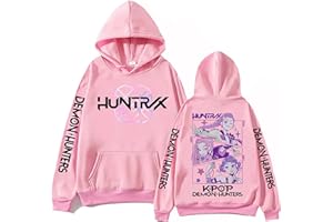 Bauxhie Women's Men's Demon Hunters Hoodie Rumi Hoodie Sweatshirt Zoey Costume for Halloween