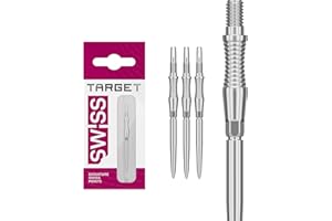 Target Darts Swiss Point Storm Pointes de Fléchettes, RST (Lot de 3 Embouts) 30MM/35MM/42MM – Or/Argent/Noir | Changez Les Pointes de Fléchettes, Les Pointes Swiss Storm, Accessoires Professionnels