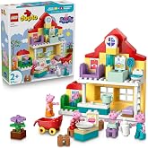 LEGO DUPLO Peppa Pig Aile Evi 10467-2 Yaş ve &Uuml;zeri Kız ve Erkek &Ccedil;ocuklar i&ccedil;in 5 Peppa Pig Fig&uuml;r&uuml; ile &Ccedil;eşitli Aksesuarlar İ&ccedil;er