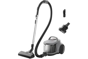 ‎ELECTROLUX Electrolux Odkurzacz Bezworkowy Animal 500 EL51A2UG, Ssawki TurboTextile i AllFloor, 99,99% skuteczność odkurzania, Pojemnik na kurz XXL, 2L, Ergonomiczna konstrukcja, 9-metrowy zasięg, Szary