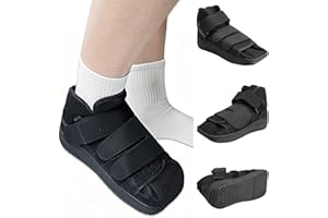 LIXINSUNBU Chaussure de marche postopératoire à bout fermé - Botte orthopédique légère à semelle dure pour les orteils cassés, les fractures métatarsiennes de stress, la chirurgie de l'oignon