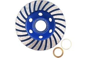 HIGHDRIL Disque Diamant Meuleuse 100mm - Turbo Meule pour Ponçage et Polissage du Béton Maçonnerie Granit Marbre Pierre Naturelle