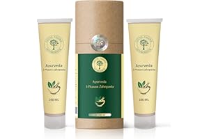 GRÜNE VALERIE NATURKOSMETIK Ayurveda zestaw 2 x 3-fazowa pasta do zębów | pasta do zębów zielona Valerie bez fluorków 200 ml z 17 ziołami, korzeniami, kwiatami, silnie działającymi olejami, solą morską i ziemią leczniczą. Znana