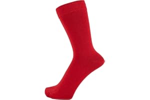 ZAKIRA Finest Combed Cotton Dress Socks in Plain Colours for Men, Women