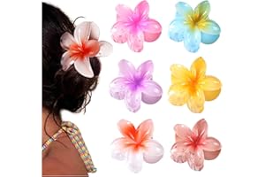 ‎BH-MISSTARS 6 Stück Haarklammer Blume, Flower Hair Clips, Niedliche Blütenform Rutschfest Acryl Haarspangen, Blume Haarspangen Damen Elegante Hair Accessories für Frauen und Mädchen