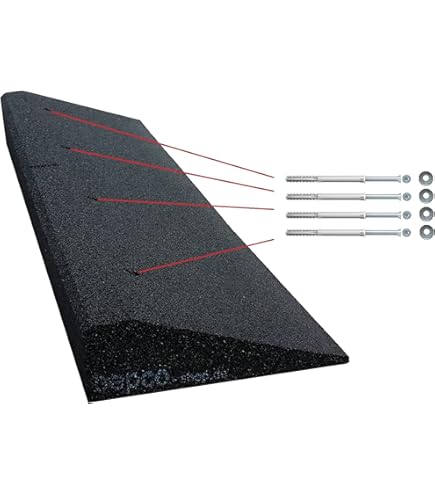 Rampa In Gomma Per Marciapiedi - 100x29x11 Cm, Portata 5t, Per Sedie A Rotelle E Auto - Foto 10