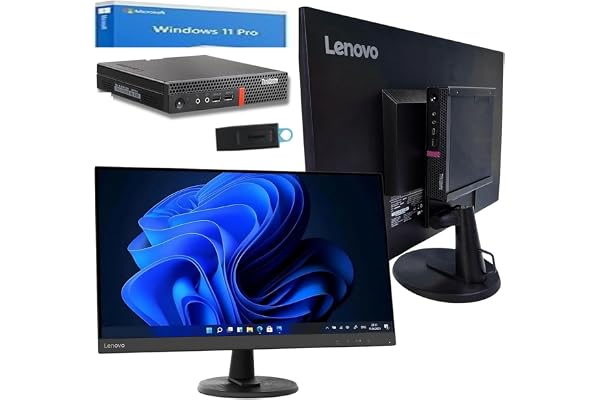 Ordinateur tout-en-un Lenovo 27" | i7-8700T | 16 Go RAM | SSD Crucial 1 To | Wi-Fi/Bluetooth | Windows 11 Pro + Office 2021 | PC complet prêt à l’emploi