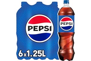 ‎PEPSI pepsi Original, Koffeinhaltige Cola in Flaschen, EINWEG (6 x 1.25 l) (Verpackungsdesign kann abweichen)