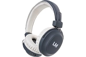 Louise & Mann 5 Casque Bluetooth Supra-Auriculaire, Écouteurs sans Fil avec Basses Profondes Stéréo Hi-FI, Pliable, Cache-Oreilles Souples, Micro Intégré et Mode Filaire pour Téléphone/PC/TV
