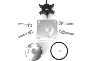 KUNOANZ 6L2-W0078-00-00 18-3431 Water Pump Impeller Repair Kit For Yamaha Sierra 25 HP 25HP 2-Stroke Outboard 1988-2009