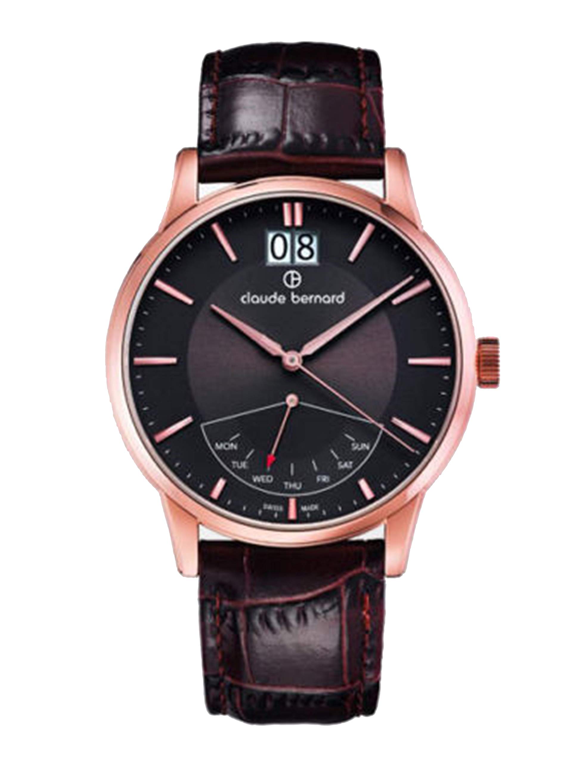 Claude-Bernard-by-Edox-Classics-Retrograde-Herren-Armbanduhr-4100137RBRIR-Swiss-Made
