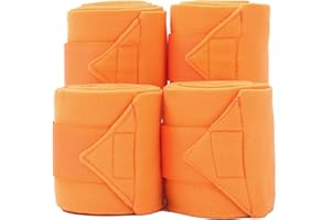 Merauno Set di 4 bende per allenamento in pile da dressage